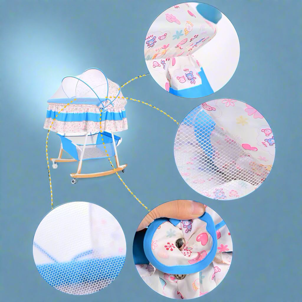 Berceau Bébé - BerceauConfort™ - Bleu Ciel - Mon univers vetements bebe