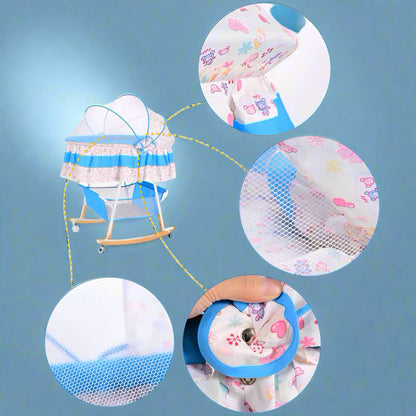 Berceau Bébé - BerceauConfort™ - Bleu Ciel - Mon univers vetements bebe