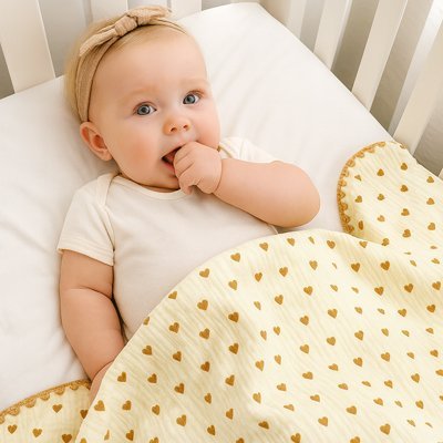 Couverture bébé | 100% Coton Bio - Mon univers vetements bebe