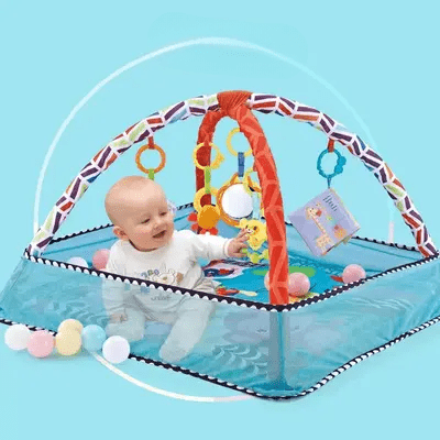 Tapis d'Éveil - BabyGymPlayMat™ - Bleu - Mon univers vetements bebe