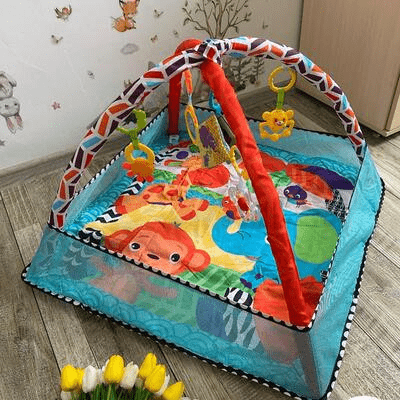 Tapis d'Éveil - BabyGymPlayMat™ - Bleu - Mon univers vetements bebe
