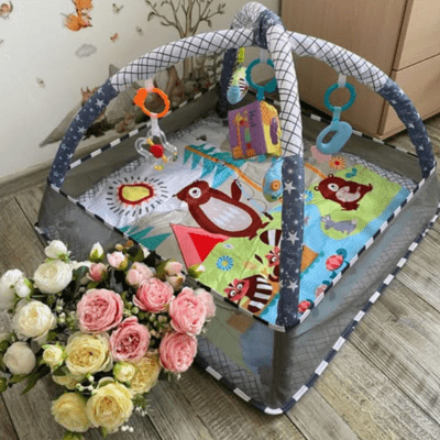 Tapis d'Éveil - BabyGymPlayMat™ - Gris - Mon univers vetements bebe